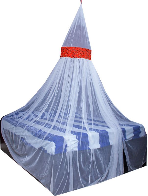 Creative Textiles Polyester Adults Washable DREAM LITE Mosquito Net  (White, Ceiling Hung)