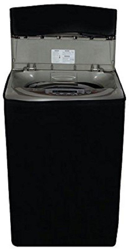 KingMatters Top Loading Washing Machine Cover  (Width: 56 cm, Black)
