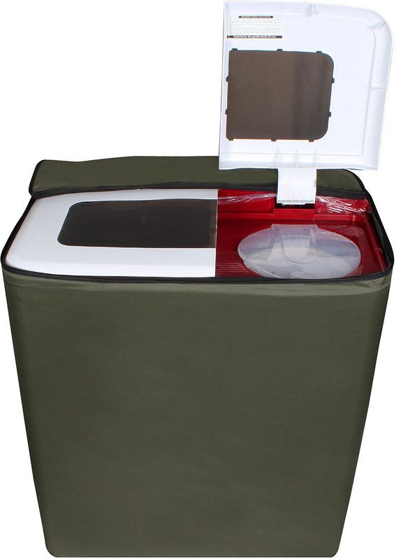 Stylista Top Loading Washing Machine Cover  (Width: 87 cm, Military)