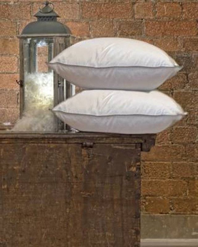 Manrabond Polyester Fibre Solid Sleeping Pillow Pack of 2  (White)