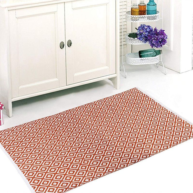 The Home Talk Multicolor Cotton Area Rug  (60 cm, X 120 cm, Rectangle)