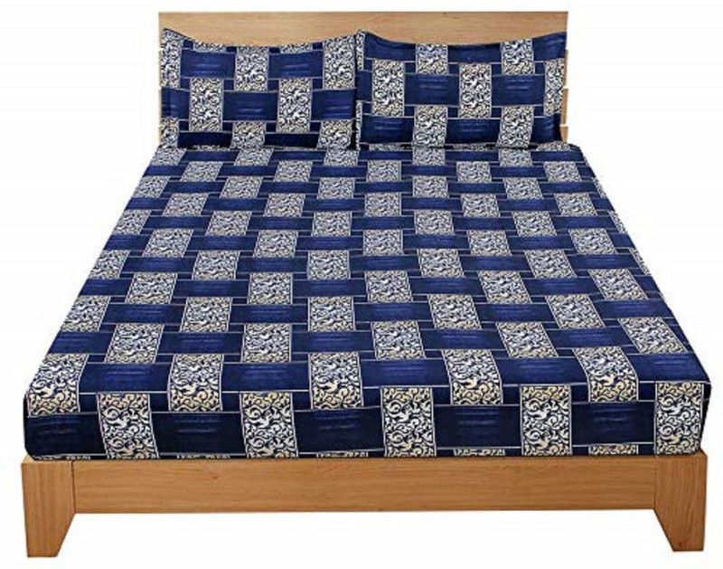 CREATURE 260 TC Polycotton Double 3D Printed Flat Bedsheet  (Pack of 1, Multicolor)