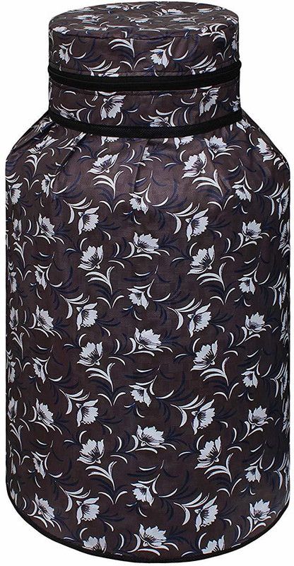 Stylista Gas Cylinder Cover  (Width: 54 cm, White, Grey)