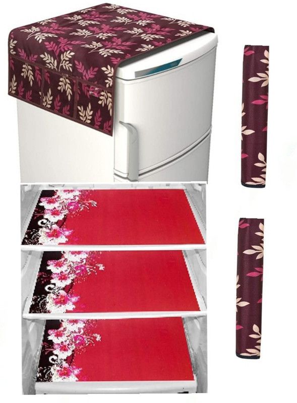 NICASA Fridge Mat  (Width: 99.06 cm, Maroon)