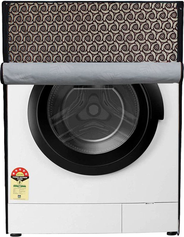 Wings Star Front Loading Washing Machine Cover  (Width: 61 cm, Brown)