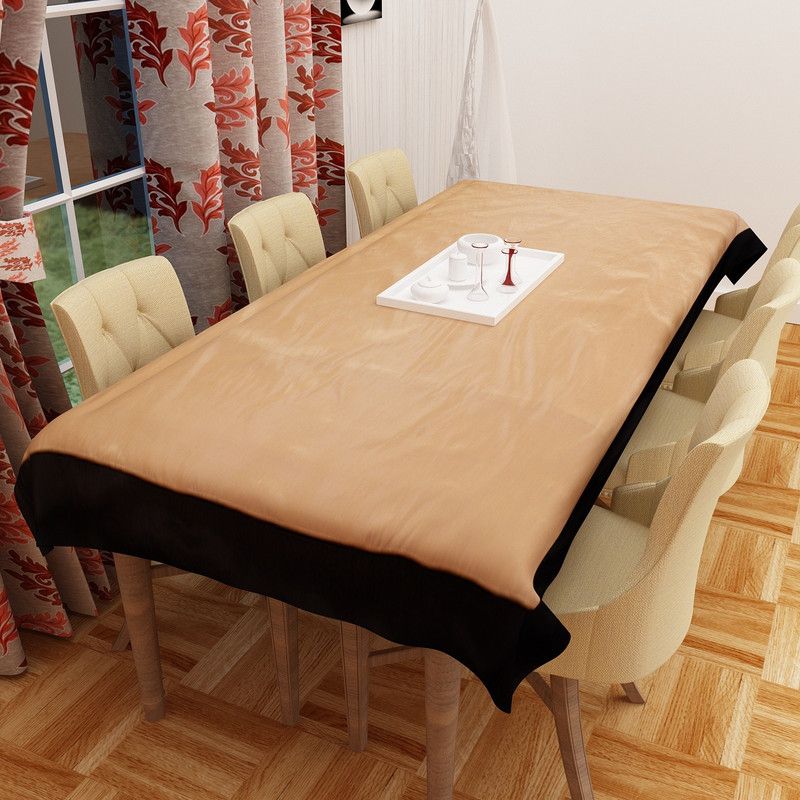 ZIKRAK EXIM Self Design 6 Seater Table Cover  (Fuchia & Pink, Polyester)