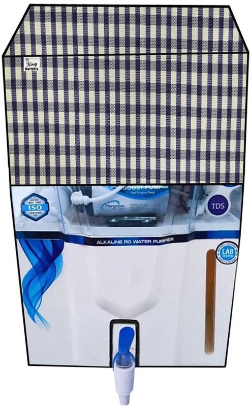 KingMatters Water Purifier Cover  (Width: 27 cm, Black, White)