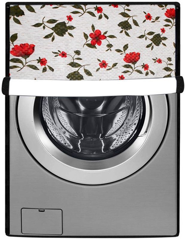 Nitasha Front Loading Washing Machine Cover  (Width: 58 cm, Red, Vibent)