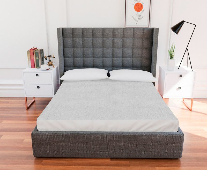 Flipkart SmartBuy Fitted Single Size Waterproof Mattress Cover  (White)