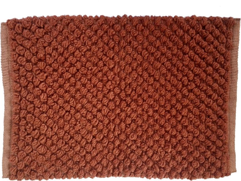 home impressions Cotton Door Mat  (Brown, Medium)