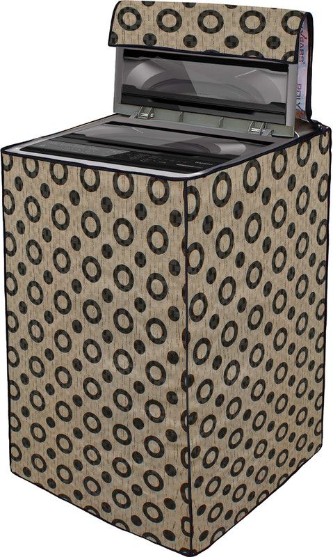 Wings Star Top Loading Washing Machine Cover  (Width: 48 cm, Grey)