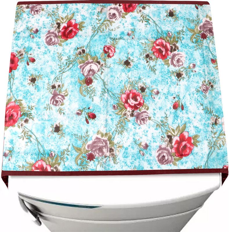 Wishland Refrigerator Cover  (Width: 53.34 cm, Fridge Top Cover with 6 Utility Pockets and Longer Size(Size 46X21 Inch)