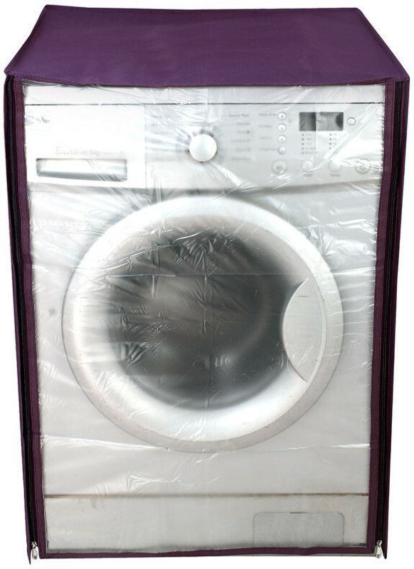 Umagoos Front Loading Washing Machine Cover  (Width: 63 cm, Purple)
