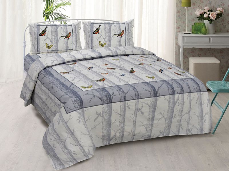 FABBON INDIA 280 TC Cotton King Printed Flat Bedsheet  (Pack of 1, Multicolor)