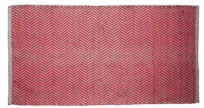 The Home Talk Red Jute Area Rug  (70 cm, X 140 cm, Square)