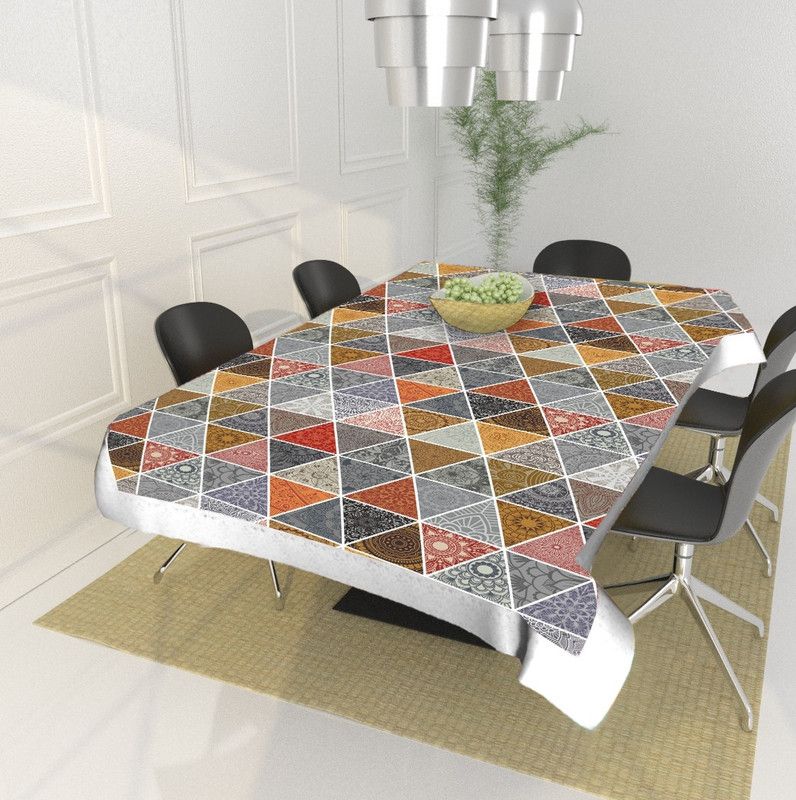 Multicolor PVC Table Linen Set  (Pack of 1)