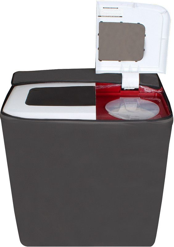 Stylista Washing Machine Cover  (Width: 88 cm, Grey)