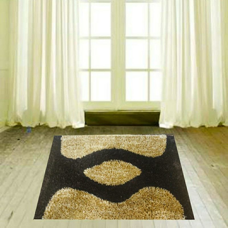 cwk Polyester Door Mat  (Black Brown, Medium)