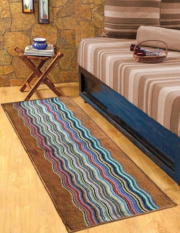 STATUS Brown Polypropylene Runner  (56 cm, X 140 cm, Rectangle)