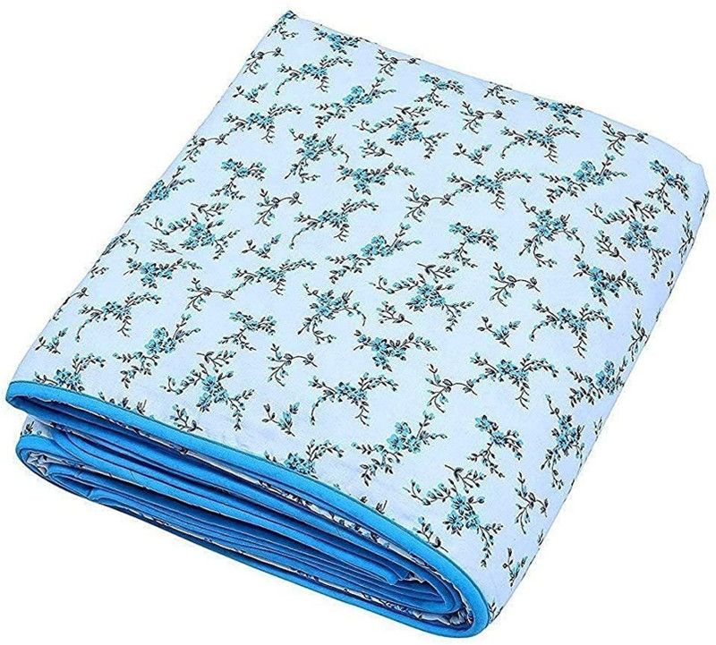 kush enterprises Floral Double Comforter for Heavy Winter  (Cotton, Blue)