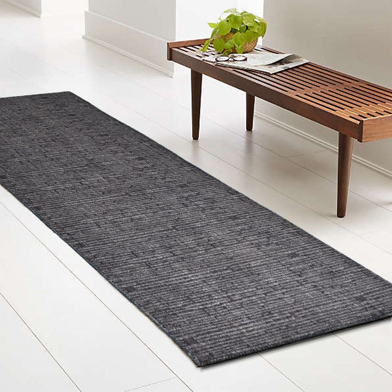 Decordec Wool Floor Mat  (Dark Grey, Medium)