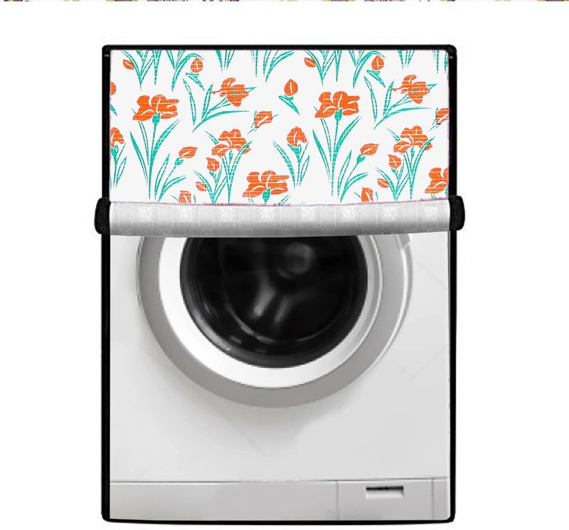 JM Homefurnishings Front Loading Washing Machine Cover  (Width: 61 cm, Pomegranate, Flamingo)