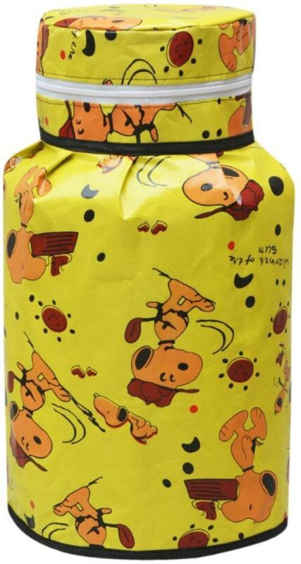 Shreejee Gas Cylinder Cover  (Width: 53 cm, Yellow)