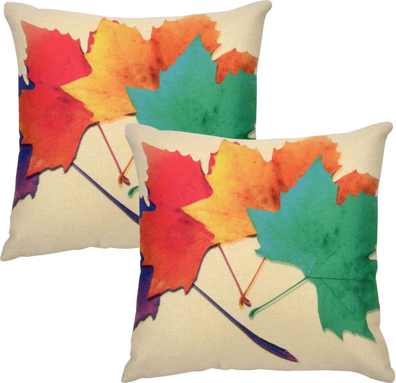 Vinayaka Fab Floral Cushions Cover  (Pack of 2, 40*40, Multicolor)