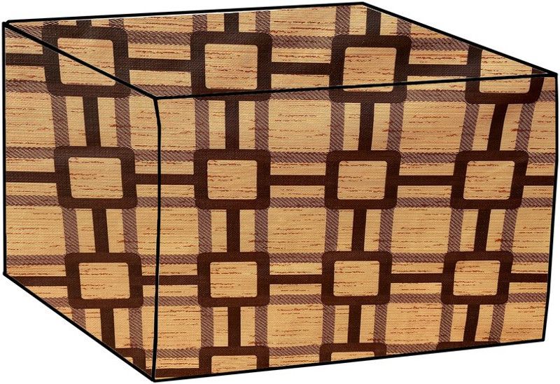 KVAR Air Conditioner Cover  (Width: 63.5 cm, Yellow, Black)