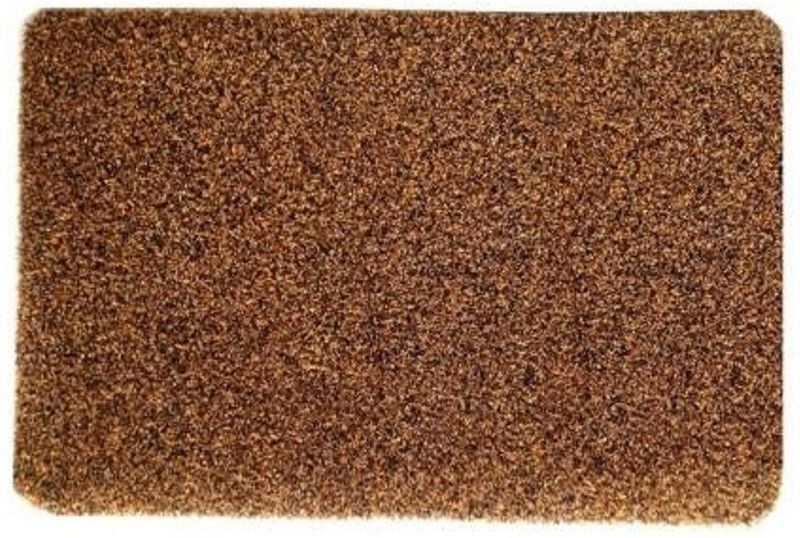 Bluebells India Polyester, Cotton, Rubber, Microfiber Door Mat  (Brown, Grey, Free)