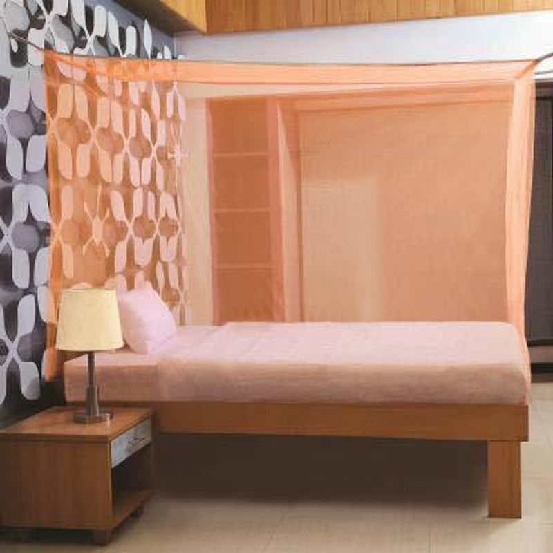Polyester Adults Mosquito Net  (Orange)