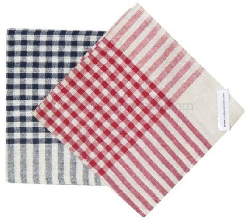 PITRADEV Size20x20 INCH Cotton Chapatis Napkin and Cleaning,Cloth,MultiColor Sheet(2) Multicolor Cloth Napkins  (2 Sheets)