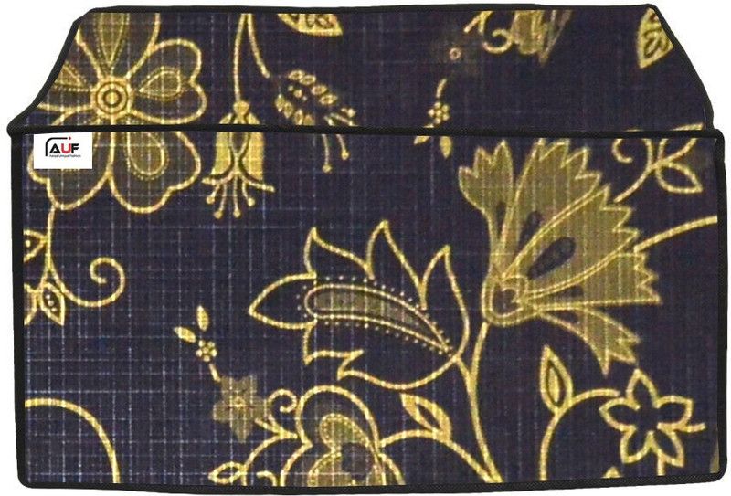 AAVYA UNIQUE FASHION Microwave Oven Cover  (Width: 47 cm, Brown,Gold)