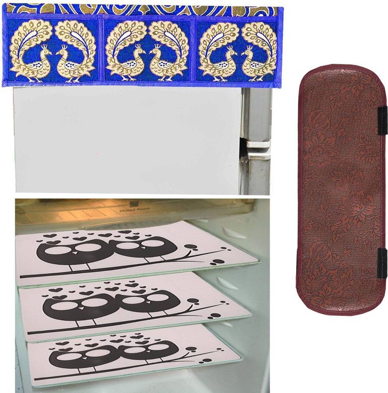 KUBER INDUSTRIES Refrigerator Cover  (Width: 33 cm, Multicolor)