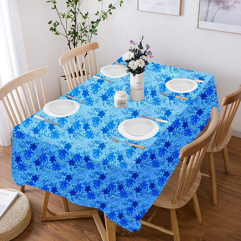 KVAR Printed 8 Seater Table Cover  (Multicolor, PVC)