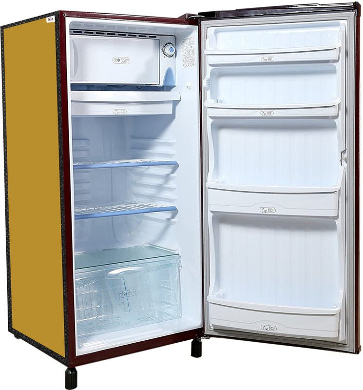 AAVYA UNIQUE FASHION Refrigerator Cover  (Width: 53 cm, Gold)