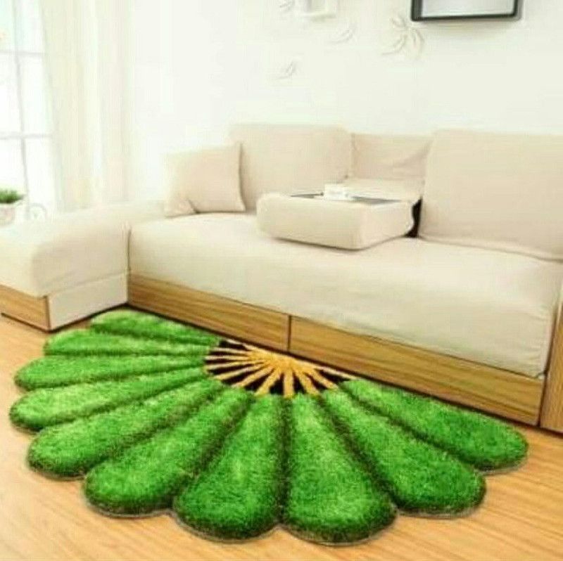 ABN Furnishing Polyester Door Mat  (Green, Extra Large)