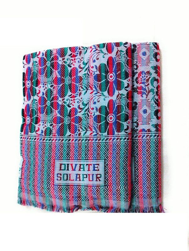 Cotton colors Self Design Single Top Sheet for Mild Winter  (Microfiber, Multicolor)
