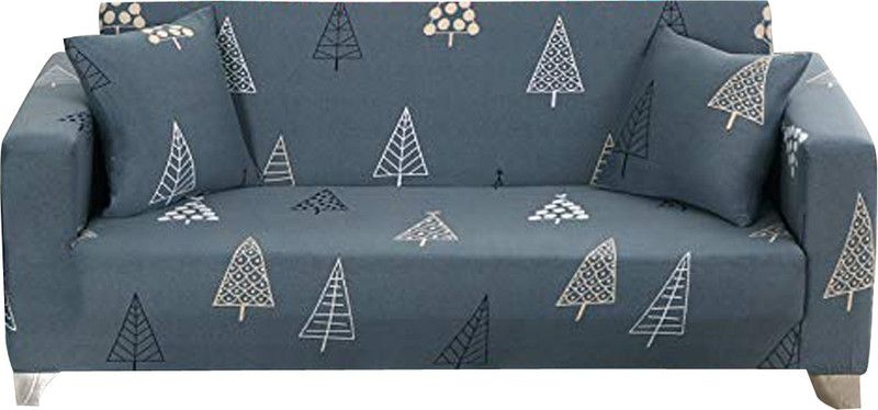 HOUSE OF QUIRK Polyester Plain Sofa Cover  (Grey Pine Pack of 1)