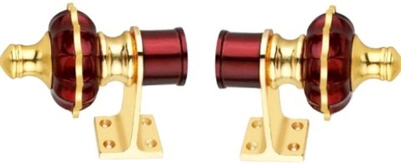 Qaswa Red Rod Rail Bracket Metal  (Pack of 1)