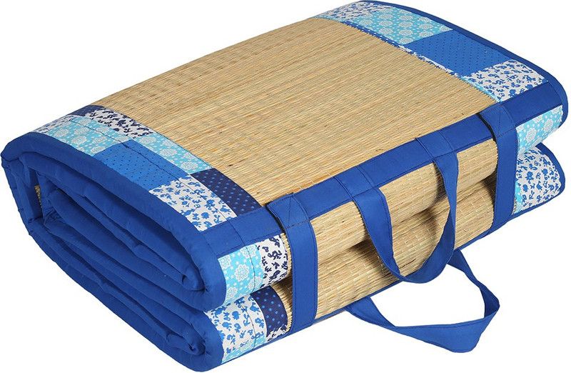 Kala Darshan Crafts Bazaar Cotton Chatai Mat  (Multicolor, Large)