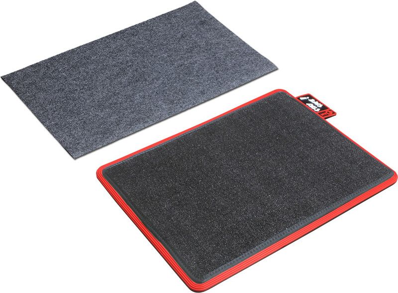 Hyco Leather Door Mat  (Red, Medium)
