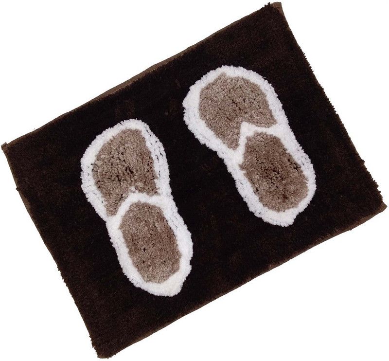 Tarun Stores Microfiber Door Mat  (Green, Brown, Medium, Pack of 2)