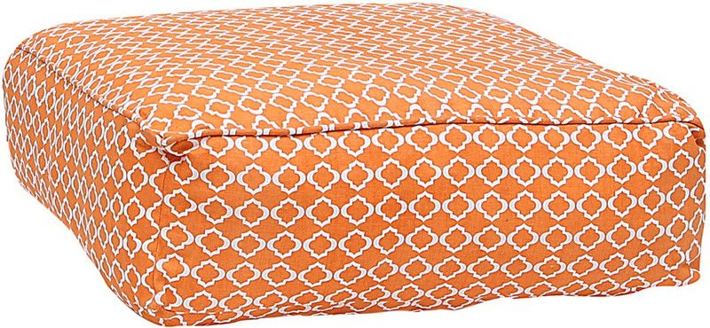 Siwa Style Printed Cushions & Pillows Cover  (51 cm*51 cm, Orange)