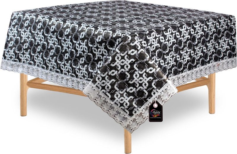 STYLISTA Trellis 2 Seater Table Cover  (Grey, PVC)