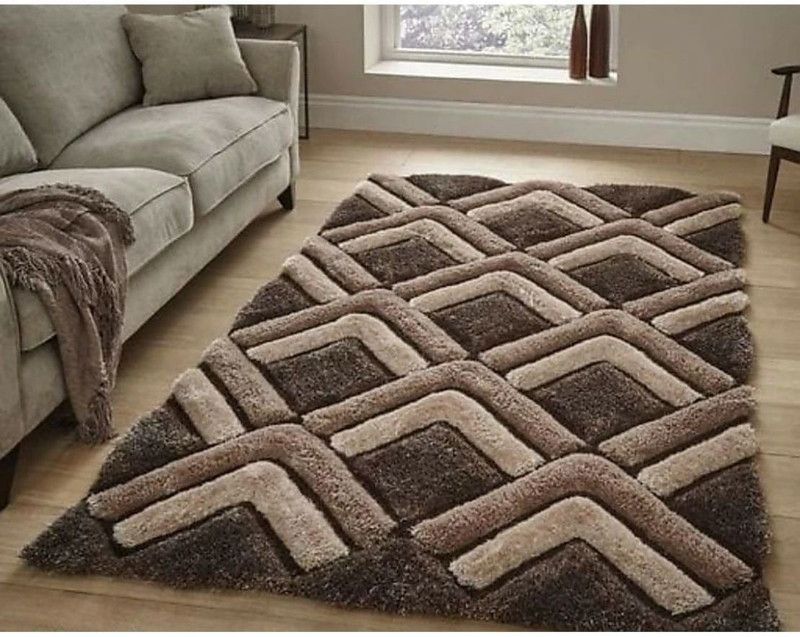 RM Handloom Brown Polyester Carpet  (61 cm, X 153 cm, Rectangle)