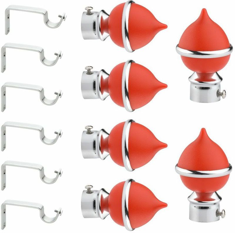 Karrington Red Rod Rail Bracket Metal  (Pack of 12)