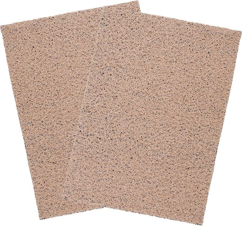 KUBER INDUSTRIES Rubber Bathroom Mat  (Cream, Free, Pack of 2)