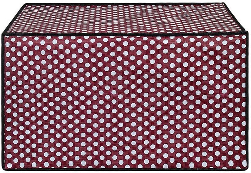 Fabrious Microwave Oven Cover  (Width: 38 cm, Pink, White)