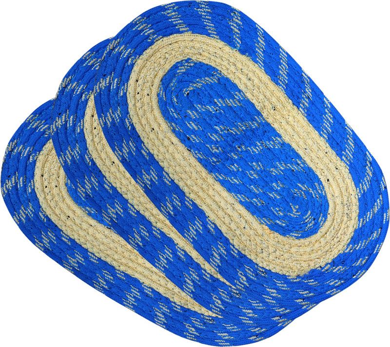 Flipkart SmartBuy Polyester Door Mat  (Blue, Beige, Free, Pack of 3)